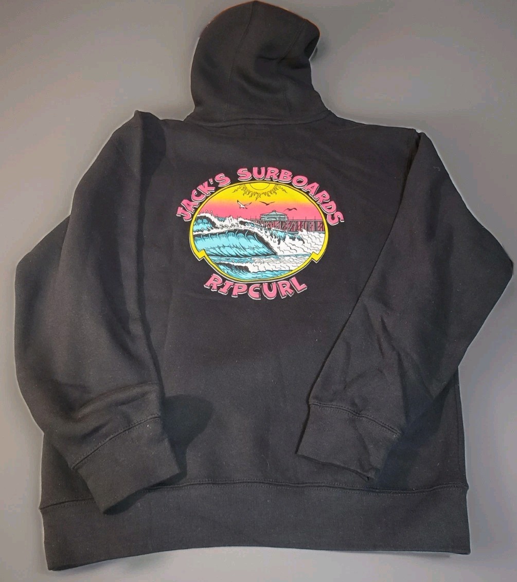 Rip Curl Men's Size M Jack's Pier Hoodie Black New With Tags 