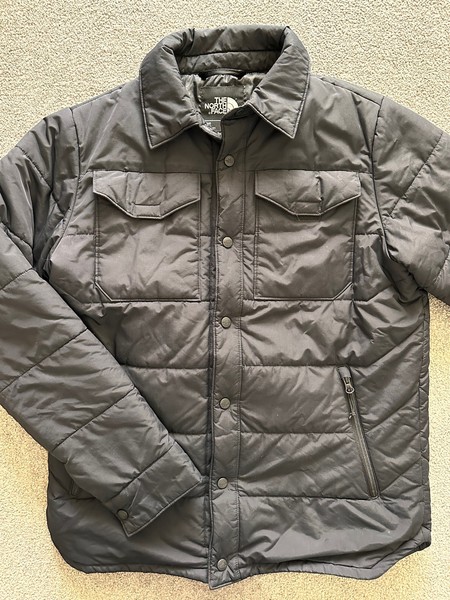 Men’s Black The North Face Puffer Jacket With Collar Size M