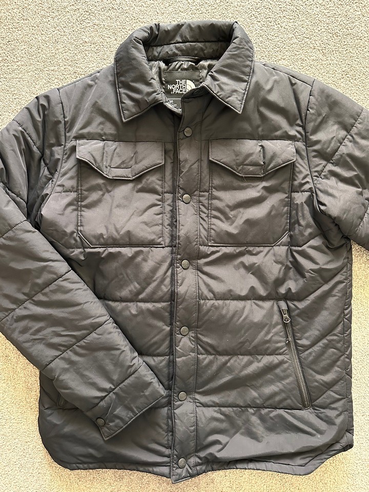 Men’s Black The North Face Puffer Jacket With Collar Size M