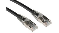 Kabel Kat. 5E F/Utp Czarny 500Mm RS Components