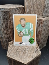 1969 Topps Football #193 Matt Snell EX Rubbed Hard Back New York Jets Ohio St