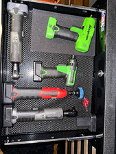Snap-on 14.4v 2 Ratchets 1 Impact 1 Die Grinder 1 Screwdriver 6 Batteries