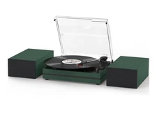 Wireless Vinyl Record Player Bluetooth Turntable HiFi System Vintage Record Play