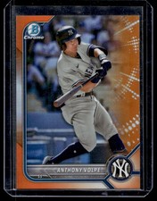 2022 Bowman Draft #BDC-68 Anthony Volpe Chrome Orange Refractor #/25