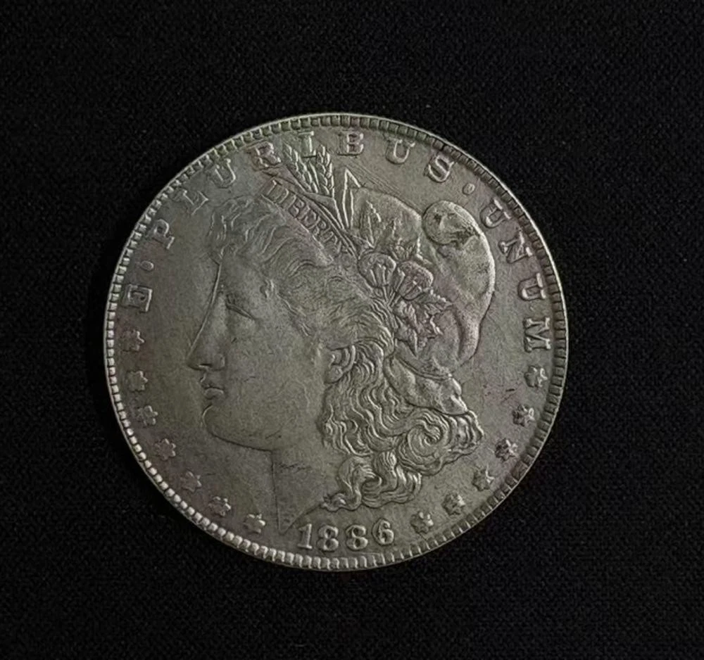Circulated Silver 1886 Year Morgan US Dollars (1878-1921) for sale