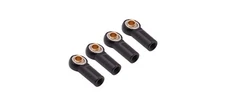 Black Alloy 3mm Short Type Tie Rod Ball Ends 4pcs INTC31749BLACK by Integy