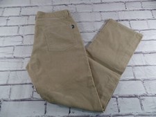 Vineyard Vines Men's 5-Pocket Pants Corduroy Flat Front Size 33 x 32 Beige