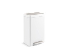 KOHLER K-20940-STW Kitchen Trash Can, 13 Gallon Step Trash Can with Quiet-Clo...