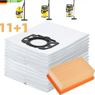 11x Staubsaugerbeutel mit Filter für Kärcher 2.863-006.0 WD4 WD5 WD6 MV4 MV5 MV6