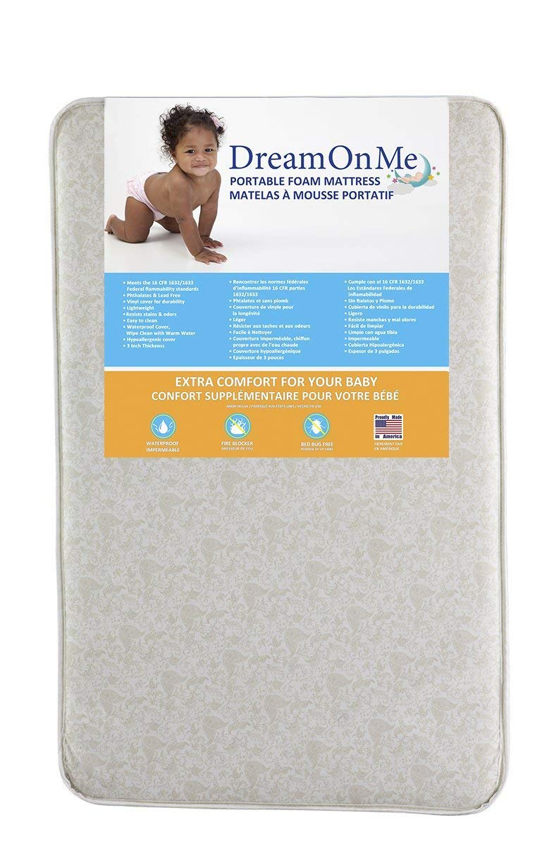 Dream On Me Foam Pack and Play Mattress 832631009554 eBay