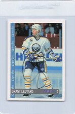 1992/93 O-Pee-Chee #393 Grant Ledyard Sabres Signed Auto *J7349