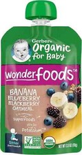 Gerber 2nd Foods Organic Oat, Banana Blueberry Blackberry MP 2, large