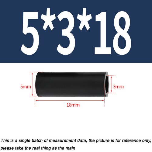 M5,M6,M7,M9, M11, M14,M16,M18 Nylon Plastic Spacers Standoff Black Round Washers - Picture 22 of 217