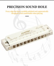 EASTTOP Diatonic Blues Harmonica Key of C/G/A 10Holes Harp Mouth Organ Harmonica