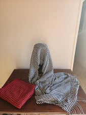 Women's Pashmina Red & Black Checkered Handcrafted Woven Luxurious Scarves