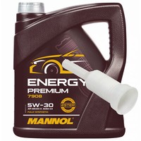 MotoröL Mannol Energy Premium 5W-30 API SN 4 Liter Inkl. AusgießEr FüR BMW Mazda