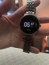 Fossil Gen 6 FTW6078V 42mm Black Stainless Steel Case with Black Stainless  Steel Women's Smartwatch for sale online | eBay