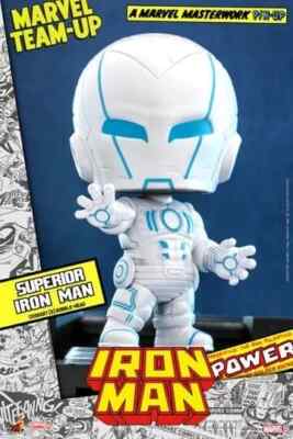 Hot Toys Marvel Comics Cosbaby (S) Superior Iron Man 10 cm Figur Neu & Versiegelt