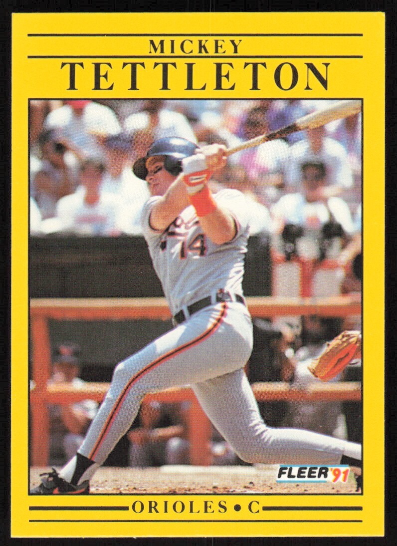1991 Fleer #494 Mickey Tettleton Baltimore Orioles | eBay