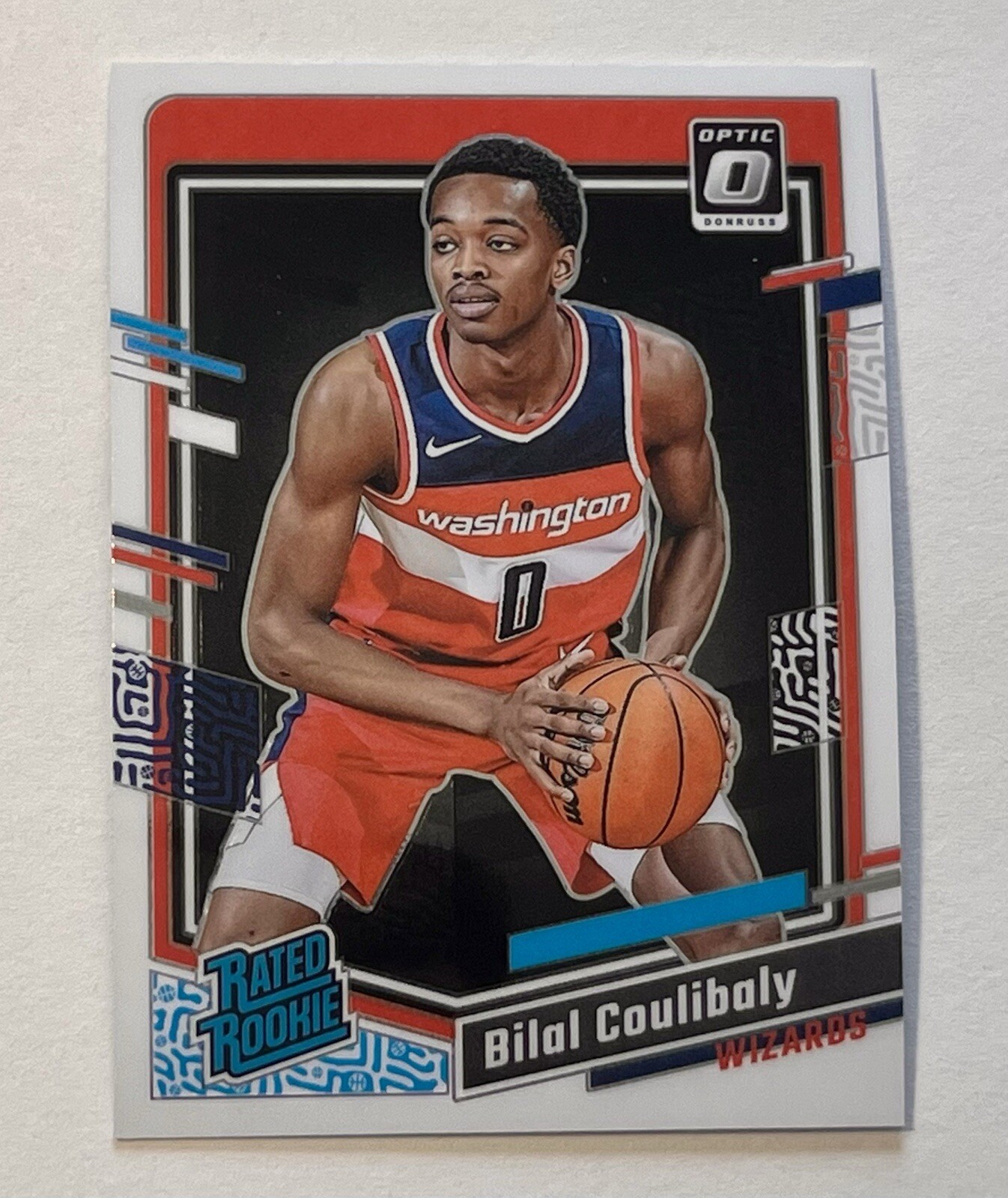 2023-24 Panini Donruss Optic Bilal Coulibaly Rated Rookie #243 Wizards