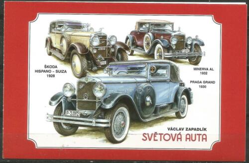 CCZECHOSLOVAKIA Scott# 3545 ** MNH 2002 Antique Cars Notebook - Picture 1 of 1