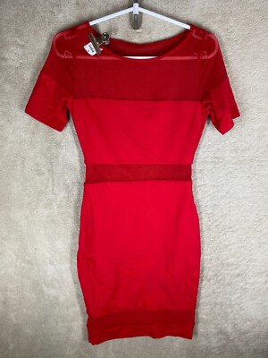 KOOKAI Casual Formal Dress Size 1 Womens Red Short Sleeve | eBay