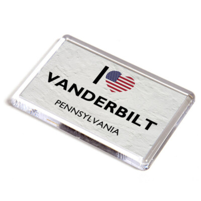 KÜHLSCHRANKMAGNET - I Love Vanderbilt, Pennsylvania - USA
