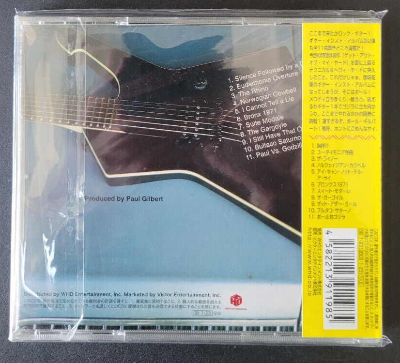 Paul Gilbert Silence Followed By A Deafening Roar JAPAN CD OBI