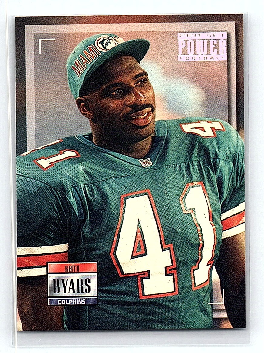 1993 Pro Set Power Keith Byars Miami Dolphins #41UD