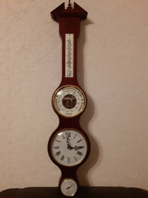 Goldtime Wetterstation  68 x 15 x 5 cm Uhr +Hygrometer+ Thermometer