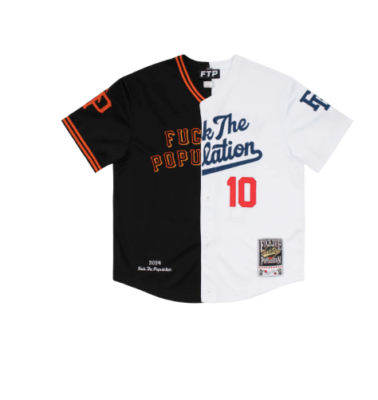FTP Rivals Baseball Jersey Black 2XL FuckThePopulation Dodgers