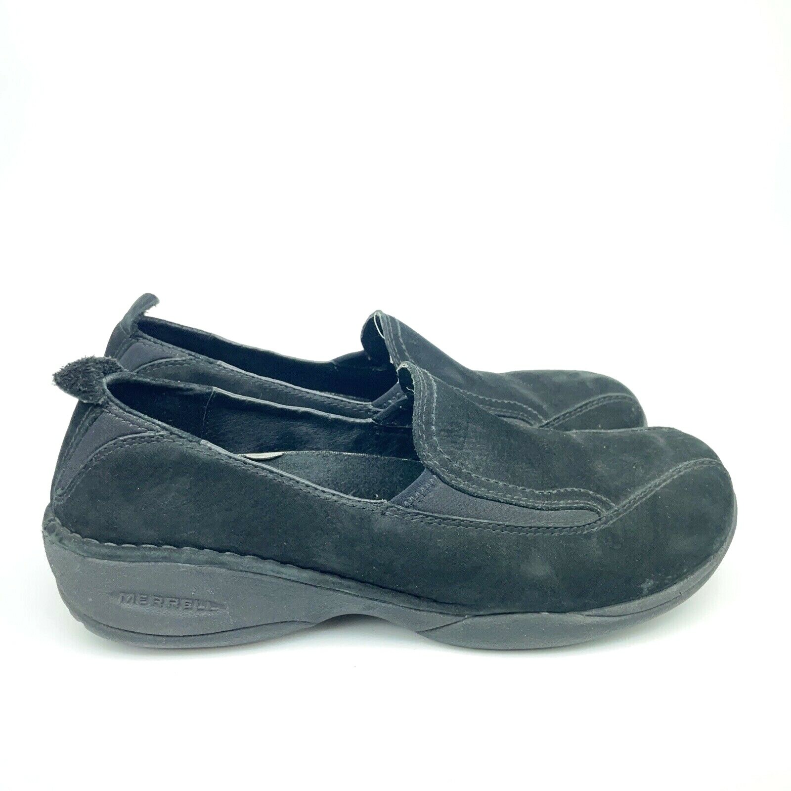 Scarpe slip on Merrell Primo Moc II Midnight nere in pelle scamosciata donna US 11 EU 42 5