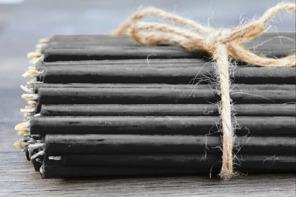 Diveevo 100pcs Black Beeswax Thin Candles Ritual Candles 18.5cm N80 - Image 4 of 4