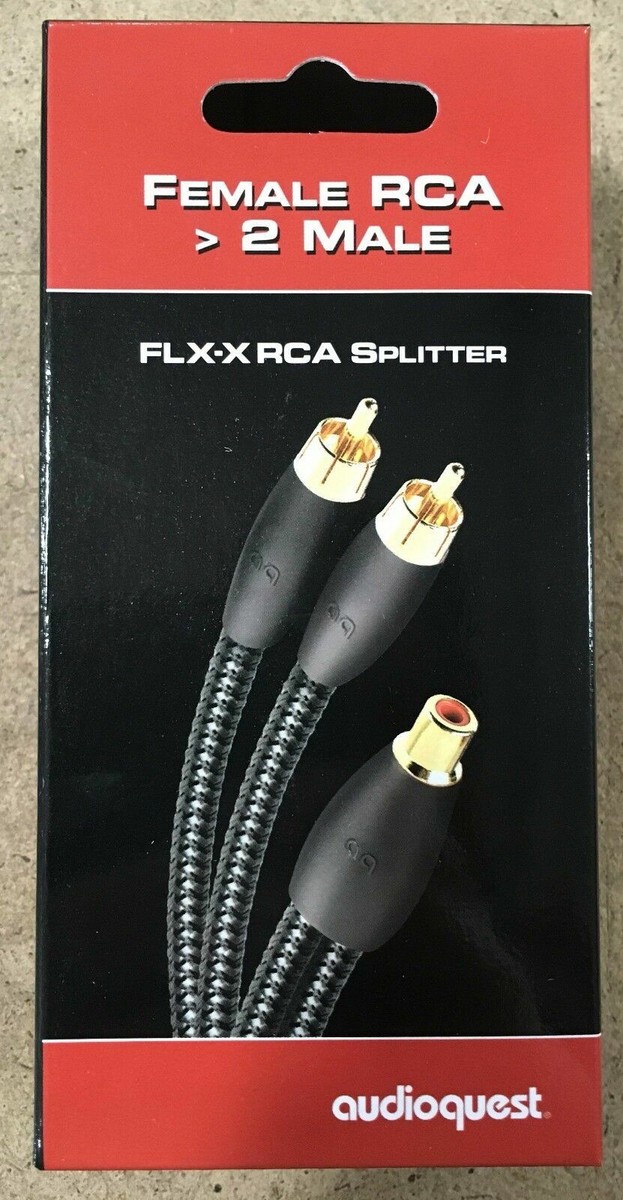 AudioQuest Y splitter Adapter One RCA Female to Two RCA Male 6