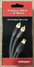 AudioQuest Y splitter Adapter One RCA Female to Two RCA Male 6 Inch Cable