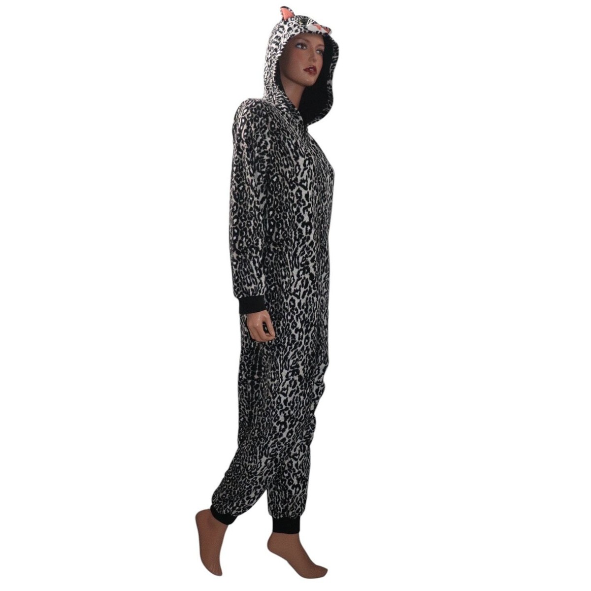 Polar Fleece One Piece Women's Pajamas Without Feet Jsaierl