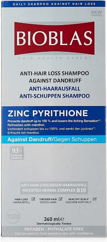 Anti Schuppen Zink Menthol Anti Haarausfall Shampoo Pyrithione Shampoo Bioblas - Bild 7 von 7