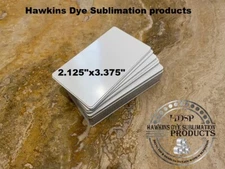 Aluminum Dye Sublimation Name badge Blanks 2.125" x 3.375" 50 pieces