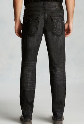 $349 NWT TRUE RELIGION Sz40 GENO SLIM RELAX W/FLAP ROPE STITCH