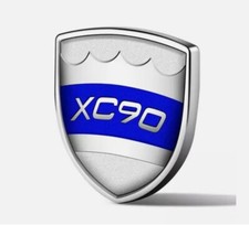 For Volvo Boot Rear Trunk Side Emblem Sticker Decal Metal Badge Xc90 Silver Blue