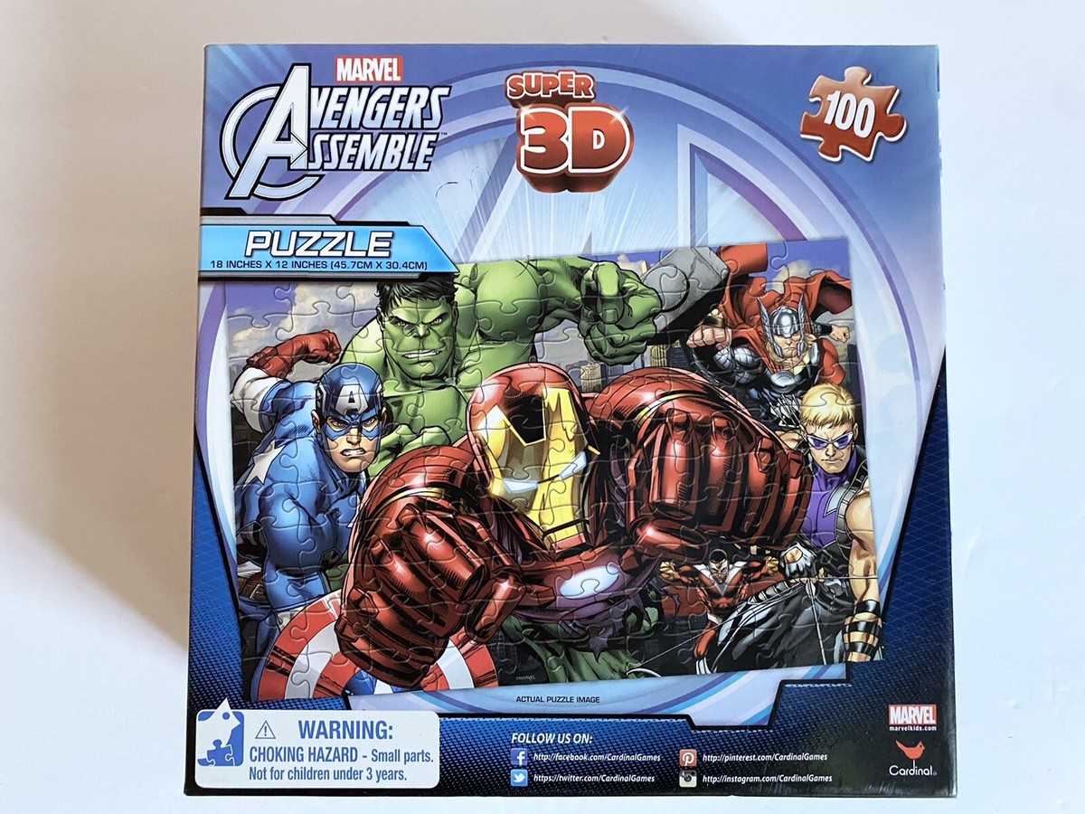 New Sealed Marvel ~Avengers Assemble~ Super3D Puzzle 100pcs. 18
