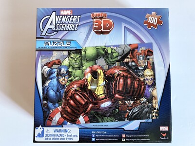 New Sealed Marvel ~Avengers Assemble~ Super3D Puzzle 100pcs. 18