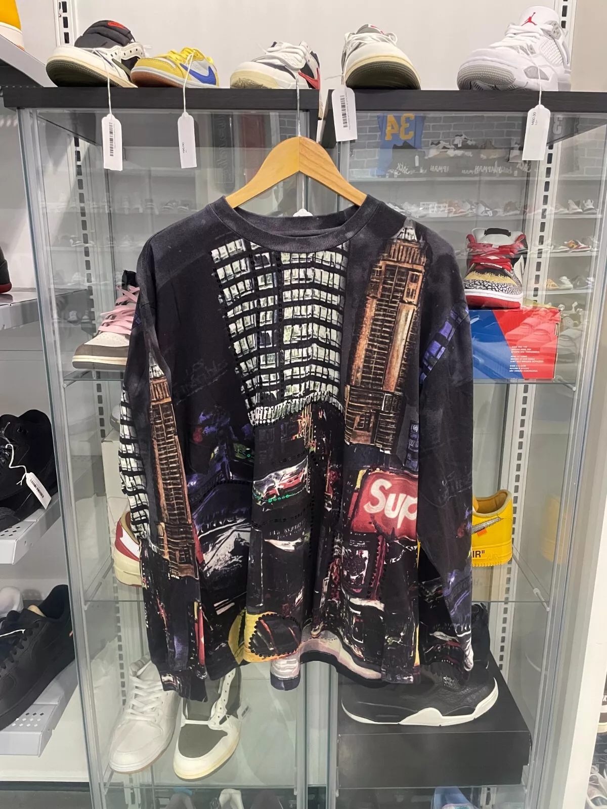 Haut de nuit neuf Supreme Skyline paillettes L/S taille M ENVOI RAPIDE