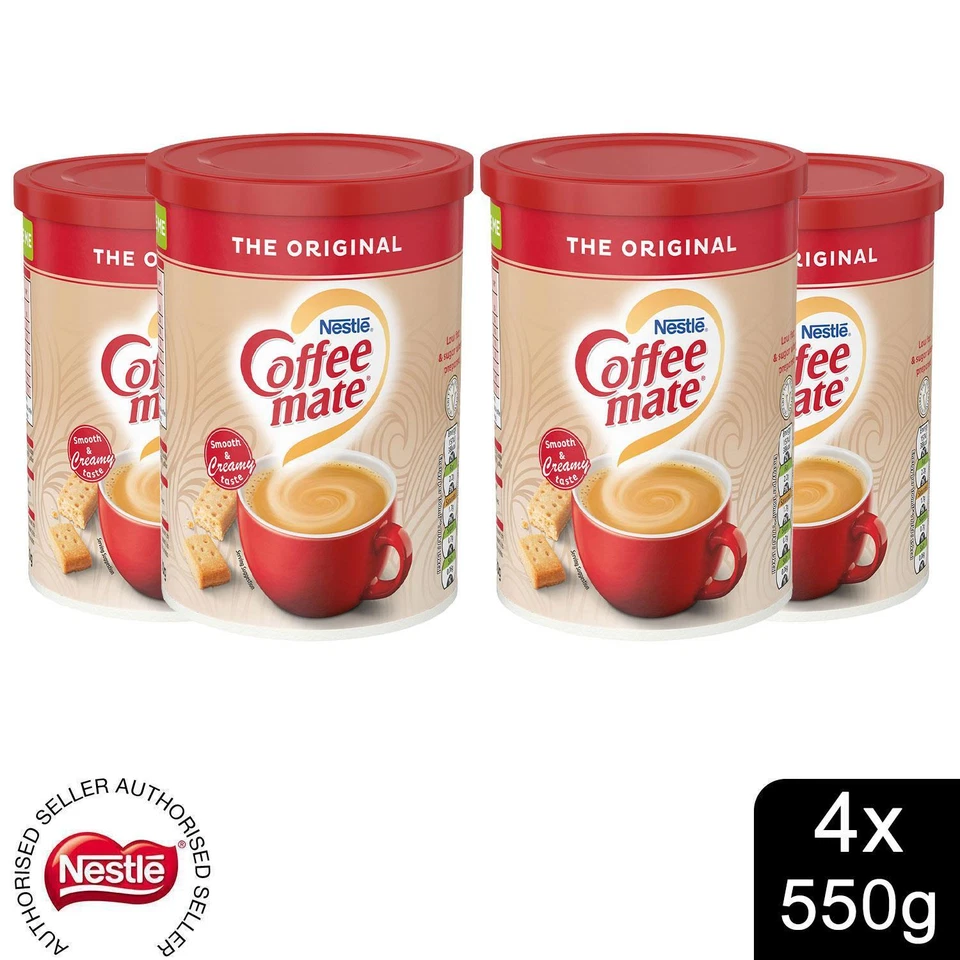 Nestle The Original Coffee Mate Coffee Whitener, 4x 550g Can