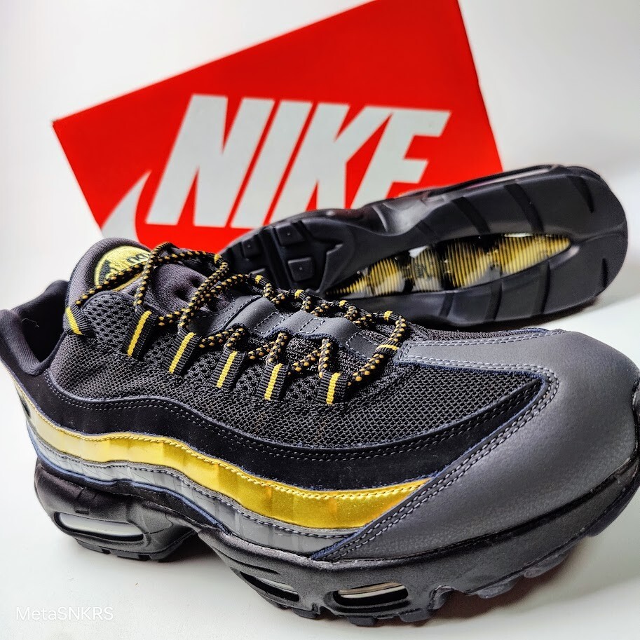 ☆大人気☆Nike Air Max 95 Premium Black/Gold Nike Air Max 95 Premium 'Black & Gold' Release Date. Nike SNKRS