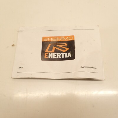 brammo enertia electric motorcycle owners manual