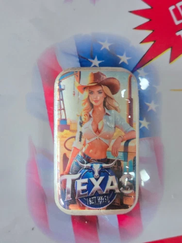 Miss Bullion USA TEXAS Sexy Silver .999 1 Oz Colored Bar 499 Mintage w/COA