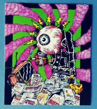 STICKER - The Vidiot - Horror Cult VHS Movies Jolt Cola home video drive-in 