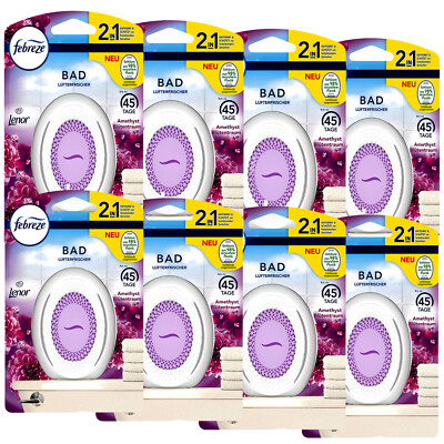 8 Febreze Lufterfrischer Amethyst Blütentraum Bad u. WC Raumduft Duftspender  