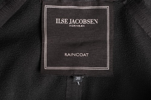 ILSE JACOBSEN RAINCOAT Hooded Soft Shell Coat Women Size EU 38 UK 12 US 12 US 8 - Picture 8 of 10